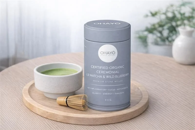 OHAYŌ Modern Matcha | Certified Organic Ceremonial Matcha & Wild Blueberry photo 2